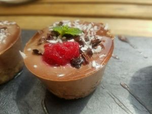 vegan dessert  at RawAttitude in Malaga