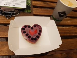 frozen Blueberry Cheesecake at RawAttitude in Malaga