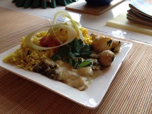 Lentil-cauliflower casserole at Stephan's 5 Elements Kitchen in Portlaoise