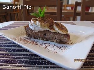 Banoffi pie at Stephan's 5 Elements Kitchen in Portlaoise