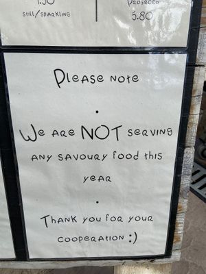 😭 at Pilgrims Coffee House in Lindisfarne