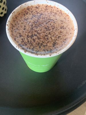 Hot chocolate   at Pilgrims Coffee House in Lindisfarne