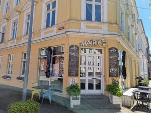 On the corner at Cafe Mair's in Fredericia