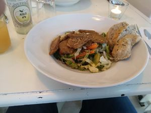 Mair's Powerpan (Seitan) at Cafe Mair's in Fredericia