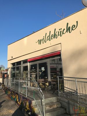 Entrance of Wilde Küche at Wildeküche in Berlin