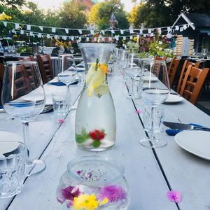 Our Restaurant got space for 177 pax. seated inside and outside. 77 inside and 100 outside. Standing even more.  at Wildeküche in Berlin