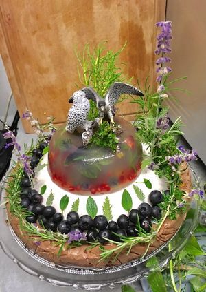 Raw Vegan wedding cake at Wildeküche in Berlin