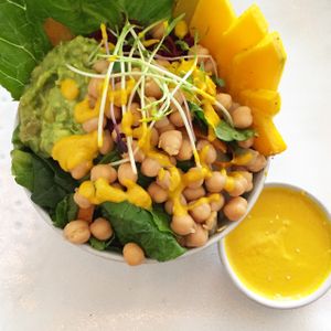 salad at Vibe Cafe in Siem Reap