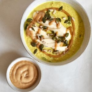 quinoa porridge  at Vibe Cafe in Siem Reap