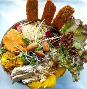 bowl of goodness at Vibe Cafe in Siem Reap