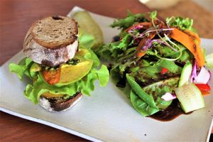 Nutritious and delicious sandwich at Vibe cafe. at Vibe Cafe in Siem Reap