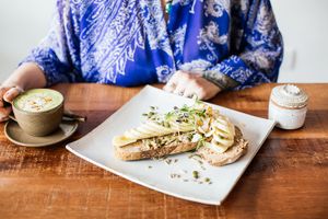 Nutty toast  at Vibe Cafe in Siem Reap