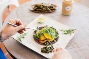 
BUCKWHEAT FLATBREAD  at Vibe Cafe in Siem Reap