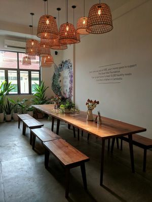 upstairs  at Vibe Cafe in Siem Reap