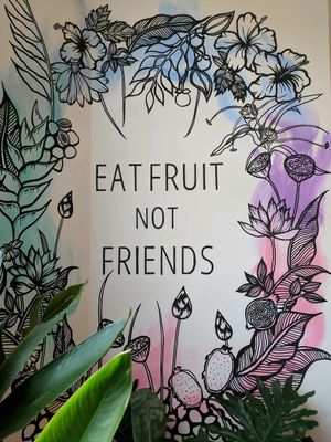 fruit rocks at Vibe Cafe in Siem Reap