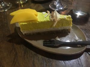 mango cheesecake  at Vibe Cafe in Siem Reap