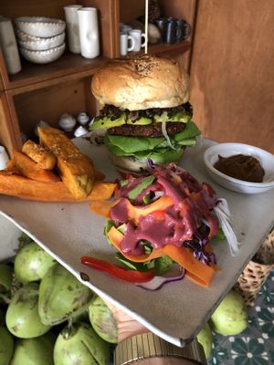 Burger was one of the best I’ve ever had!  at Vibe Cafe in Siem Reap