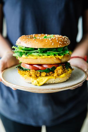 New York Bagel at Vibe Cafe in Siem Reap