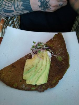 Omelette at Vibe Cafe in Siem Reap