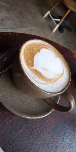 Latte at Vibe Cafe in Siem Reap