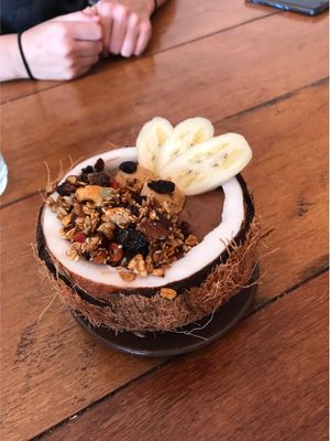 Chocolate dream smoothie bowl  at Vibe Cafe in Siem Reap