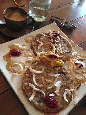 Pancakes at Vibe Cafe in Siem Reap