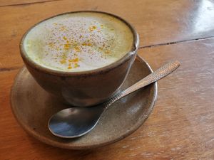 Match a latte at Vibe Cafe in Siem Reap