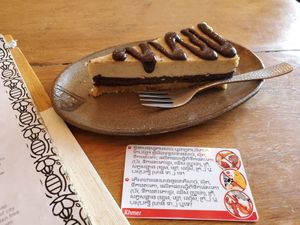 Caramel pie at Vibe Cafe in Siem Reap