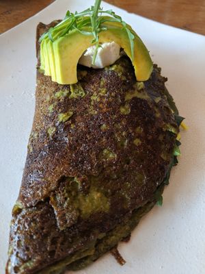 Eggless Green Omelette at Vibe Cafe in Siem Reap