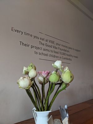 Supporting a good cause at Vibe Cafe in Siem Reap