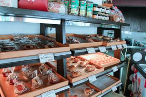 Vegan and vegetarian goods  at Ur Station in Bangkok