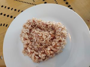 A heart of rice. at Ur Station in Bangkok