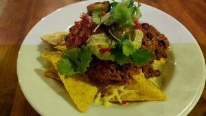 nachos at The Green Lion Pub in Rozelle