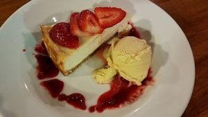 cheesecake at The Green Lion Pub in Rozelle