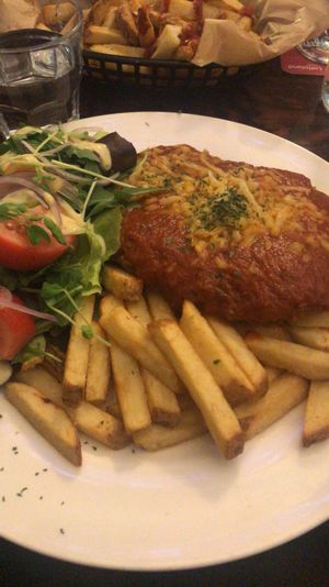 Chicken schnitty  at The Green Lion Pub in Rozelle