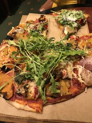 Pumpkin pesto pizza at The Green Lion Pub in Rozelle