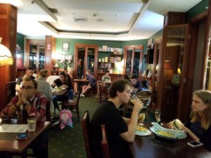 Inside sitting at The Green Lion Pub in Rozelle