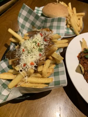 Poutine fries!! at The Green Lion Pub in Rozelle