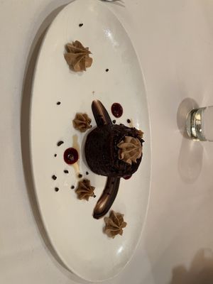 Vegan chocolate cake  at Hollywood Brown Derby in Orlando