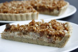 Apple pie at LovingRaw in Ostrava