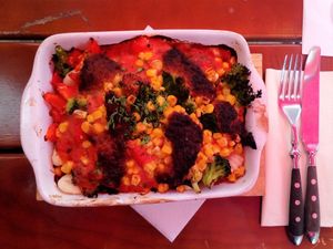 Vegan gnocchi at Der Auflauf in Wurzburg