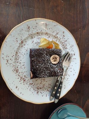 Chocolate Banana Brownie at Der Auflauf in Wurzburg