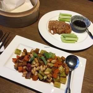 Kung Pao No Chicken & Beijing No Duck at Vegelife in Guangzhou