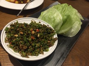 Lettuce Leaves with chopped vege salad   at Vegelife in Guangzhou