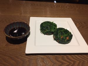 Really special two flavour spinach (Wasabi & Spice) at Vegelife in Guangzhou