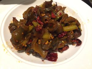Hot and Spicy Chile Sea-plant roots at Vegelife in Guangzhou