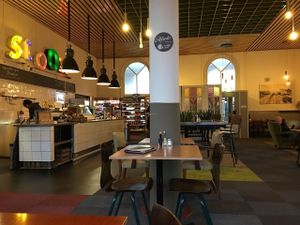 The nice location, within an old trainstation at Stoom in Middelburg