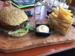 Dutch (sea)weed burger at Stoom in Middelburg