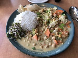 vegan curry at Stoom in Middelburg