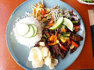 Vegan chicken lemon at Stoom in Middelburg